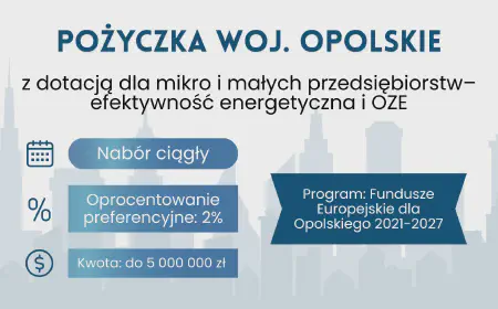 Pożyczka z dotacją na efektywność energetyczną – Opolskie