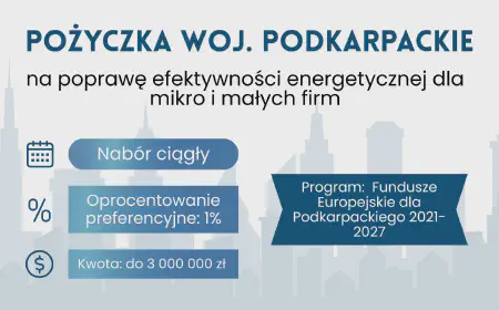Pożyczka na efektywność energetyczną – Podkarpackie