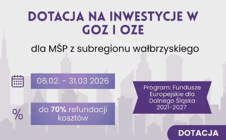 Dotacja na GOZ i OZE – Subregion Wałbrzyski