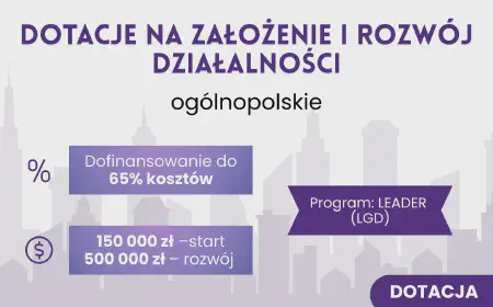 Dotacje na założenie i rozwój działalności