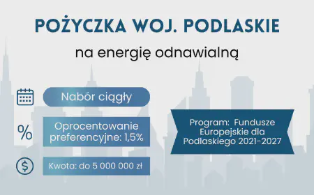Pożyczka na energię odnawialną – Podlaskie