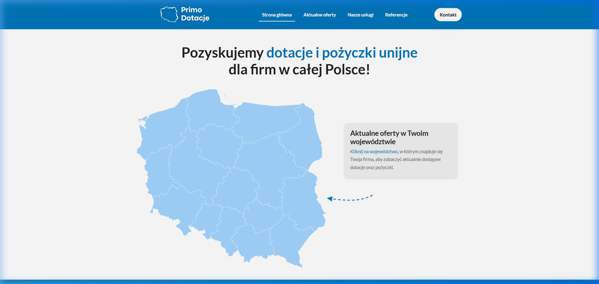 Primo Dotacje Screenshot
